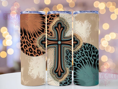 Western Cowgirl Cross Tumbler, Western Faith Tumbler, Rustic 20oz Wrap, Sublimation Design, Country Girl Gift, Stylish Cross Wrap, Western Cowgirl Tumbler Sublimation SvggirlplusArt 