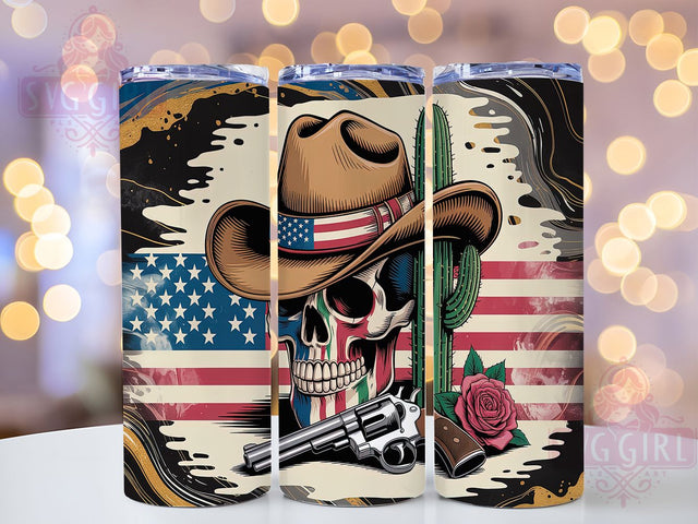 Western Cowgirl Gothic Halloween Tumbler Wrap, Halloween Cowgirl Design, Country Skull Art, Rodeo Skeleton Cup, Western Horror Gift, Dead Cowgirl Wrap, Spooky Ranch Sublimation Sublimation SvggirlplusArt 