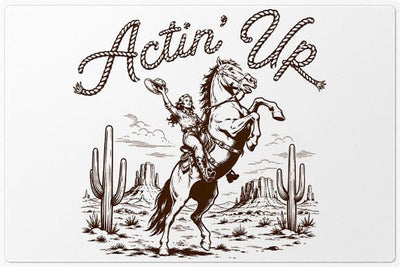 Western Cowgirl Horse PNG Actin Up Rodeo Sublimation PNG SVG BillahCrafts 