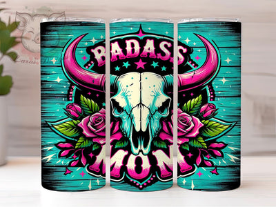 Western Cowgirl Mom Life Tumbler, Badass Mom Cup, Cowgirl Mama Gift, Country Mom Drinkware, Rustic Western Mug, Mom Life Rodeo Tumbler, Southern Mama Cup Sublimation Lara' s Designs 