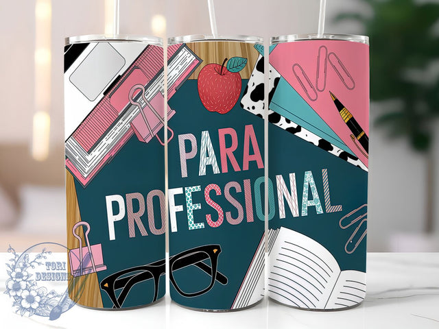 Western Cowgirl Paraprofessional Tumbler Wrap, Cowgirl Tumbler Wrap, Paraprofessional Sublimation, 20oz Western PNG, Teacher Support Staff Wrap, Rustic School Tumbler, Boho Western Tumbler Sublimation ToriDesigns 