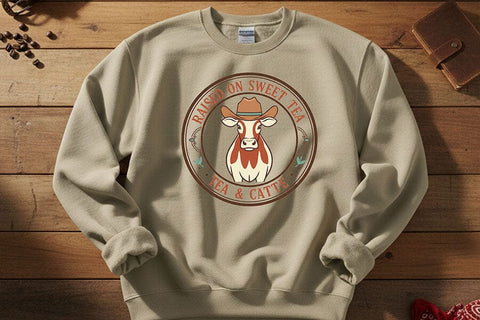 Western Cowgirl Png Bundle, Boots Cows Country Vibes, Cowgirl Era Farm Girl Energy, Raised on Sweet Tea and Cattle, Western Babe Shirt SVG TiffsCraftyCreations 