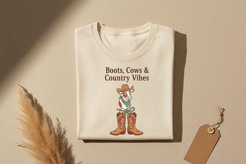 Western Cowgirl Png Bundle, Boots Cows Country Vibes, Cowgirl Era Farm Girl Energy, Raised on Sweet Tea and Cattle, Western Babe Shirt SVG TiffsCraftyCreations 