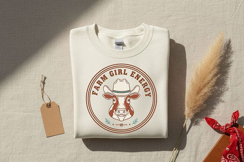 Western Cowgirl Png Bundle, Boots Cows Country Vibes, Cowgirl Era Farm Girl Energy, Raised on Sweet Tea and Cattle, Western Babe Shirt SVG TiffsCraftyCreations 