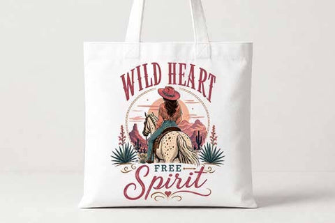 Western Cowgirl PNG | Wild Heart Free Spirit Digital Download SVG BillahCrafts 
