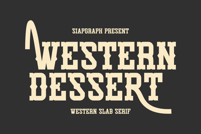 Western Desert - Western Slab Serif Font Font Masyafi Studio 