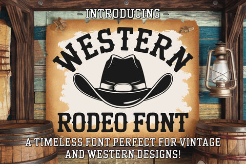 Western Font Bundle - 4 Styles | Rodeo, Trail, Shadow, Sketch | Bold & Regular | Rustic Cowboy Font for Cricut, Silhouette & Design SVG TonisArtStudio 