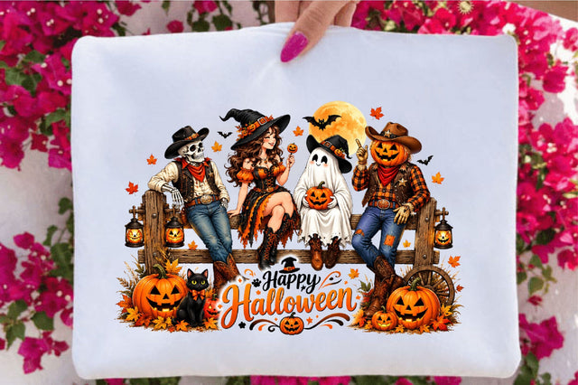 Western Halloween Clipart Sublimation SVGArt 