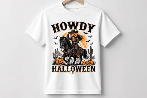 Western Halloween PNG, Cowboy Howdy Sublimation Design SVG BillahCrafts 
