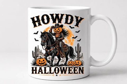 Western Halloween PNG, Cowboy Howdy Sublimation Design SVG BillahCrafts 