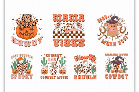 Western Halloween PNG Sublimation Bundle Sublimation Shetara Begum 