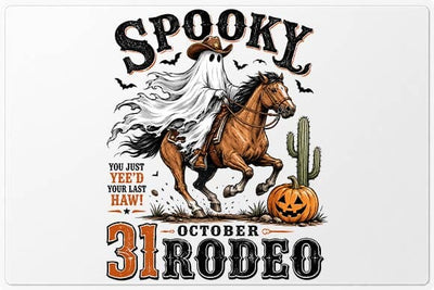 Western Halloween Rodeo PNG, Cowboy Ghost Sublimation SVG BillahCrafts 