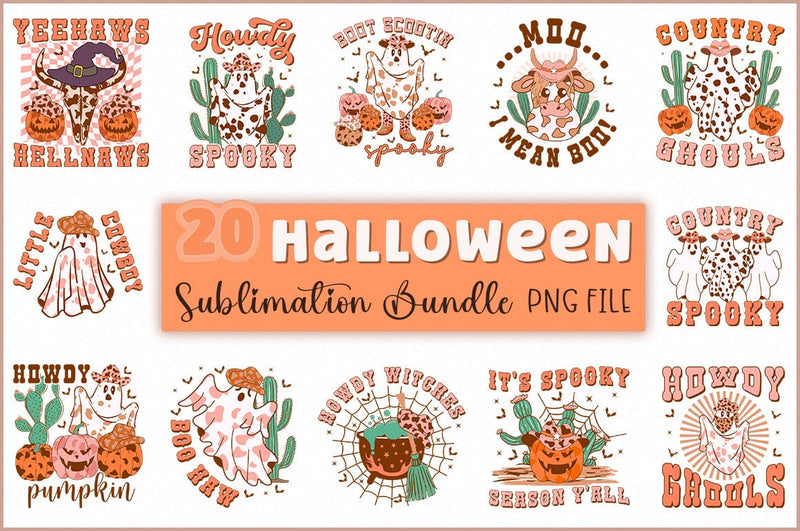 Western Halloween Sublimation Bundle Sublimation Shetara Begum 