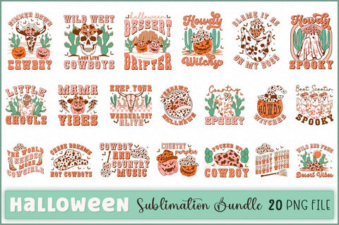 Western Halloween Sublimation Bundle Sublimation Shetara Begum 