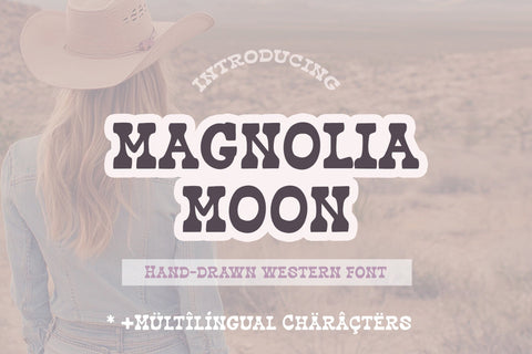 Western Handwritten Font Magnolia Moon, Western Font Font Mastilo Designs 