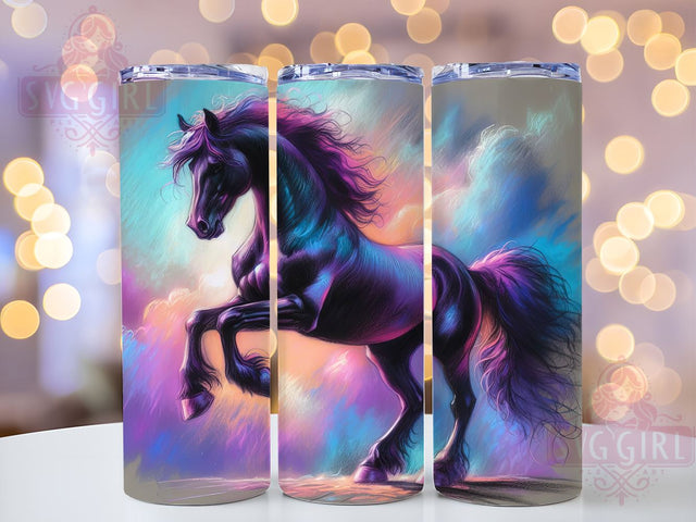 Western Horse Tumbler Wrap, Horse Tumbler, Western Decor, 20oz Tumbler Wrap, Sublimation Design, Cowboy Gift, Equine Merchandise, Rustic Drinkware Sublimation SvggirlplusArt 
