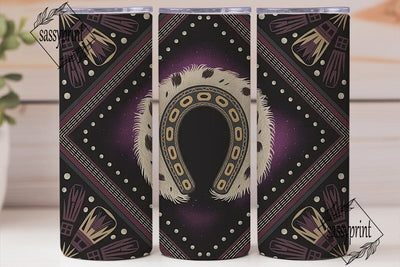 Western Horseshoe Galaxy 20oz Tumbler Sublimation sassyprint 