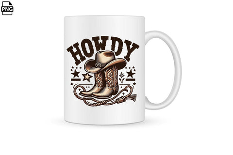 Western Howdy PNG Clipart Printable File Sublimation Creativedesigntee 