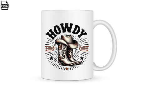 Western Howdy PNG Printable File Sublimation Creativedesigntee 