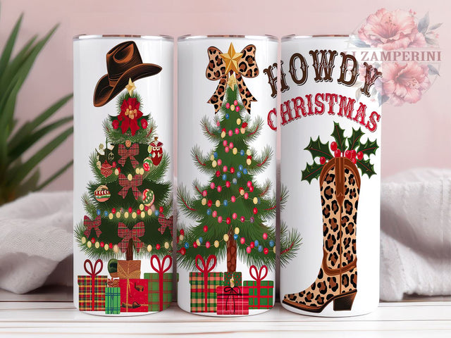 Western Howdy Rustic Christmas Tumbler, Howdy Christmas Mug, 20oz Tumbler Design, Rustic Christmas Gift, Western Sublimation Wrap, Cowboy Christmas Drinkware Sublimation Li Zamperini 