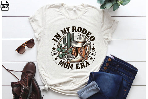 Western In My Rodeo Mom Era PNG Printable File Sublimation Creativedesigntee 