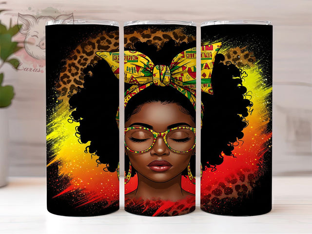 Western Juneteenth Afro Bun Black Cowgirl Tumbler Wrap, Afro Bun Tumbler, Black Cowgirl Sublimation, 20oz Freedom Wrap, Melanin Western Design, Juneteenth Tumbler PNG Sublimation Lara' s Designs 