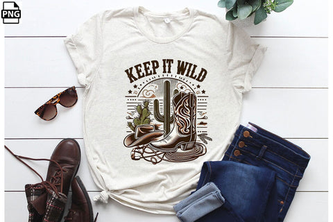 Western Keep It Wild PNG Printable File Sublimation Creativedesigntee 