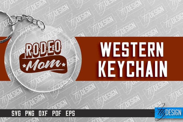 Western Keychain SVG Design | Wild West SVG Design | Cowboy SVG SVG Fly Design 
