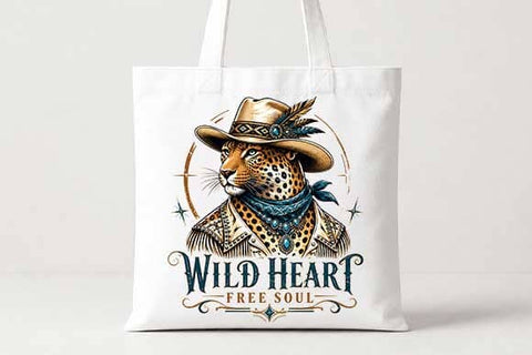 Western Leopard PNG Wild Heart Free Soul Digital Download SVG BillahCrafts 