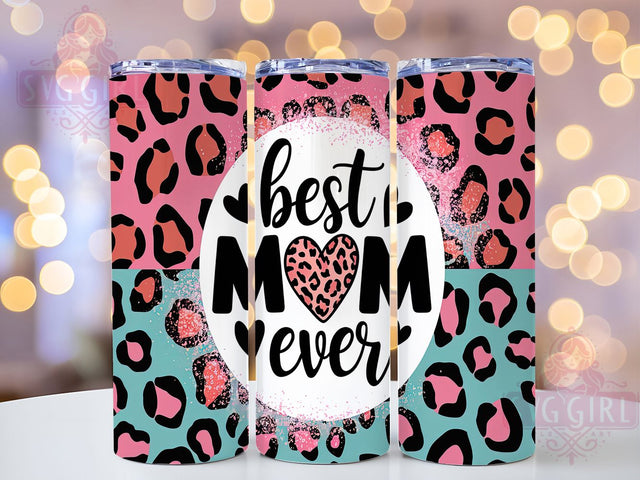 Western Leopard Print Mom Tumbler, Leopard Print Mom Cup, Best Mom Ever Wrap, 20oz Cowgirl Tumbler, Rustic Mom Life PNG, Country Mom Sublimation, Trendy Western Tumbler Sublimation SvggirlplusArt 
