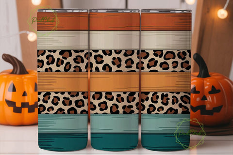 Western Leopard Serape 20oz Tumbler Wrap Sublimation PixelChick 