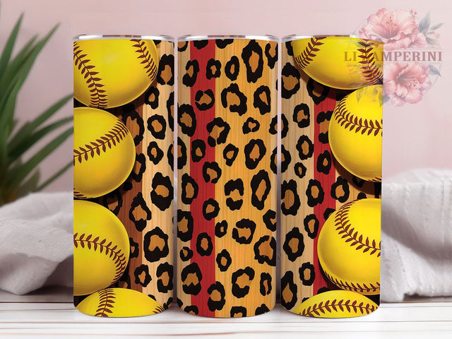 Western Leopard Softball Tumbler, Western Leopard PNG, 20oz Sublimation Wrap, Cowgirl Softball Design, Wild Sports Mom Cup, Softball Mama Tumbler, Animal Print Sports Wrap Sublimation Li Zamperini 