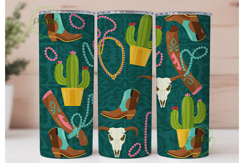 Western Leopard Tumbler Wrap Sublimation PixelChick 
