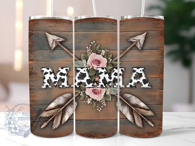 Western Mama 20oz Skinny Tumbler, Mothers Day Tumbler Png, Straight & Tapered Tumbler Wrap, Instant Digital Download Sublimation ToriDesigns 