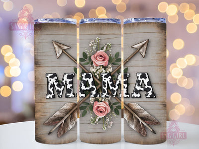 Western Mama 20oz Tumbler Wrap Sublimation Design, Straight Tapered Tumbler Wrap, Western Tumbler Png, Instant Digital Download Sublimation SvggirlplusArt 
