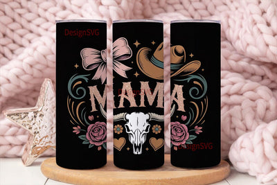 Western Mama 20oz Tumbler Wrap Sublimation DesignSVG 