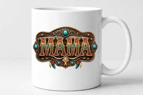 Western Mama PNG | Cowgirl Mom Sublimation Digital Download SVG BillahCrafts 