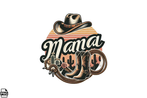 Western Mama PNG Printable File Sublimation Creativedesigntee 