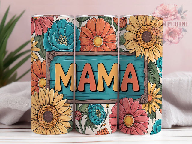 Western Mama Sunflower Tumbler, Sunflower Tumbler, Trendy Mama Tumbler, 20oz Tumbler Wrap, Boho Mama Tumbler, Country Mama Tumbler, Rustic Sunflower Tumbler Sublimation Li Zamperini 