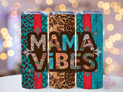 Western Mama Vibes 20oz Tumbler Wrap Sublimation Design, Straight Tapered Tumbler Wrap, Mama Tumbler Png, Instant Digital Download Sublimation SvggirlplusArt 