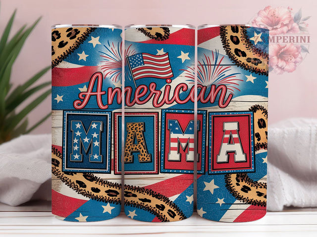 Western Patriotic Mama 20oz Tumbler, Western Mama Tumbler, Patriotic Tumbler Wrap, 20oz Skinny Tumbler, Rustic Mama Tumbler, Western Tumbler Design, USA Tumbler Wrap Sublimation Li Zamperini 
