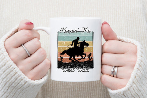 Western PNG Sublimation - Keepin the West Wild Sublimation CraftLabSVG 