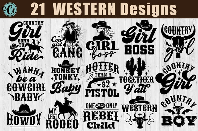 Western Quotes svg bundle, Country svg, Western Designs, Western Svg, Cowgirl Svg, Country Music Svg, Boss Girl Svg SVG Crazy Craft 