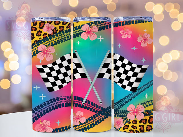 Western Racing Flag Tumbler, Western Racing PNG, 20oz Sublimation Wrap, Cowboy Racing Cup, Racing Checkered Flag, Country Race Design, Rodeo Race Tumbler Sublimation SvggirlplusArt 