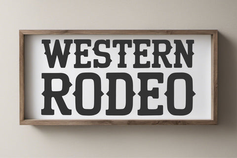 Western Rodeo Font, Cowboy Typeface, Rustic Wild West Letter Font TonisArtStudio 