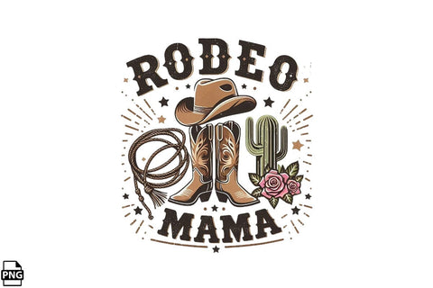 Western Rodeo Mama PNG Printable File Sublimation Creativedesigntee 