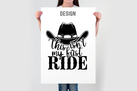 Western Rodeo SVG | Cowboy Hat SVG | This isn't my first ride | Custom Country Girl Svg | Cut file for cricut and silhouette SVG TonisArtStudio 