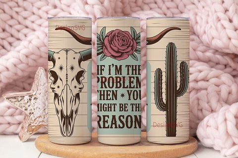 Western Rustic Tumbler Wrap Sublimation DesignSVG 