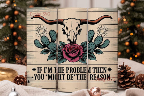 Western Rustic Tumbler Wrap Sublimation DesignSVG 