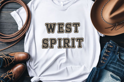 Western Shadow Font | Rodeo Cowboy Font | Rustic Western Font TonisArtStudio 